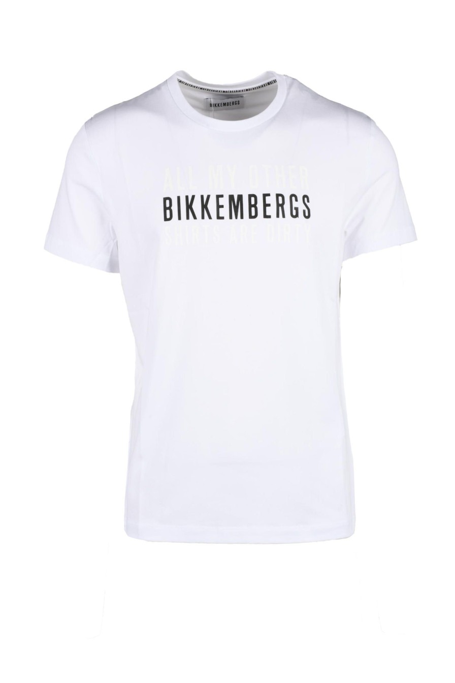 Uomo BIKKEMBERGS | Bikkembergs Tshirt Bianco