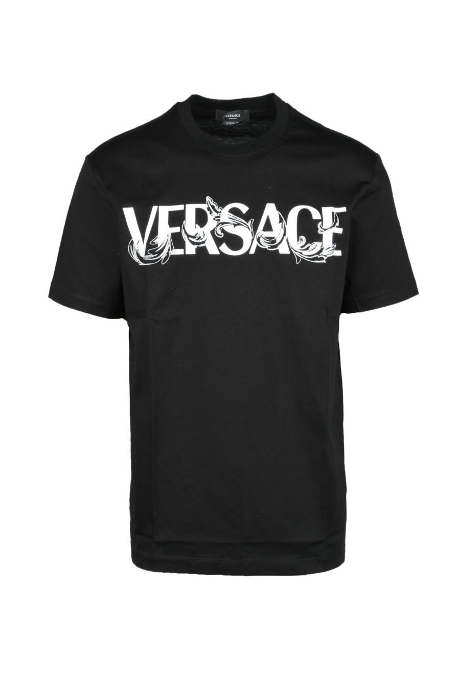 Uomo VERSACE | Versace Tshirt Nero