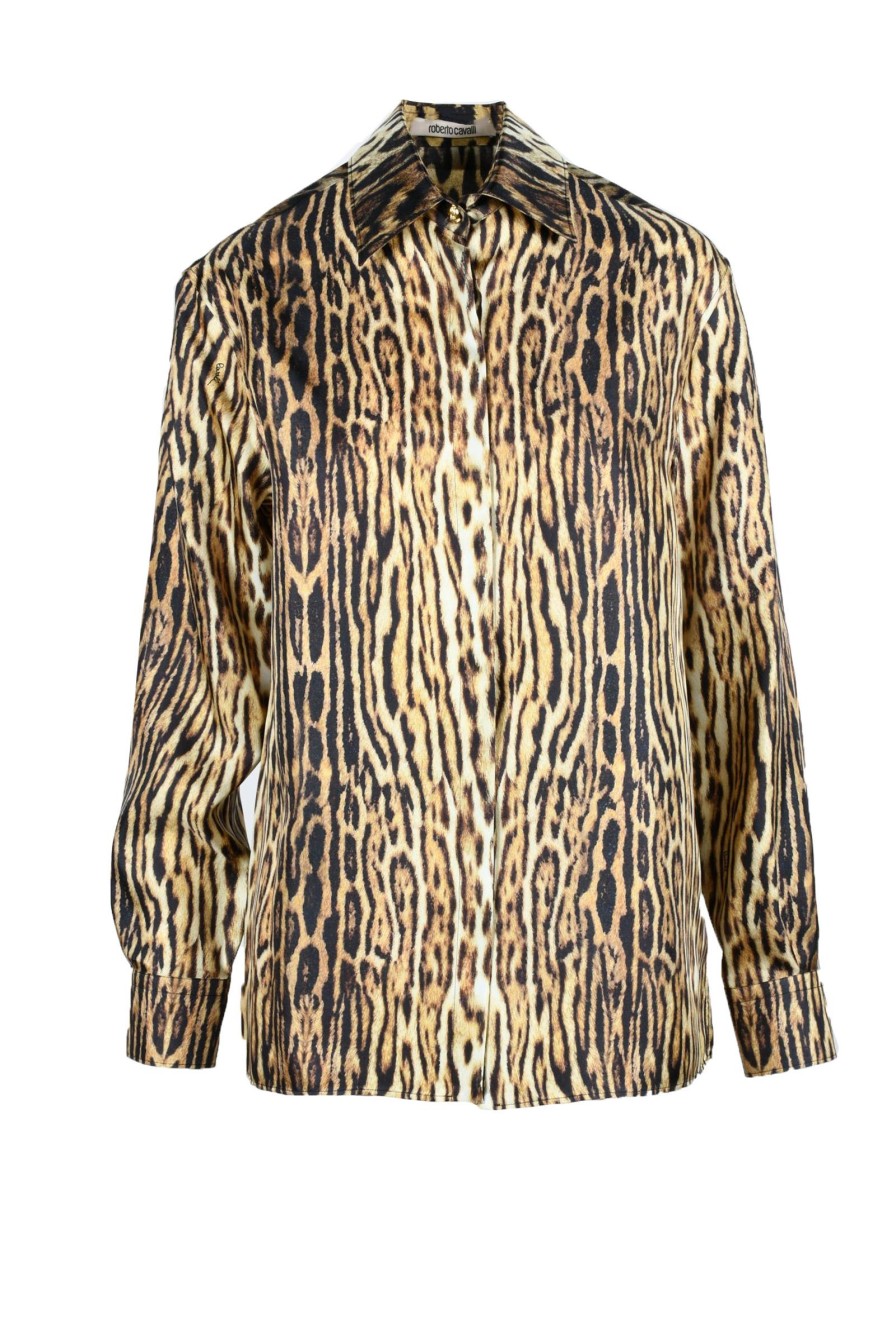 Donna ROBERTO CAVALLI | Roberto Cavalli Camicia Marrone/Nero