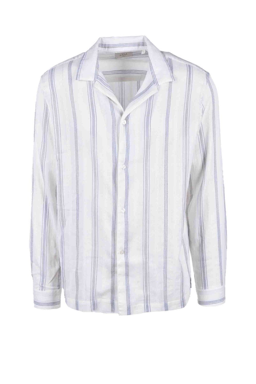 Uomo ALTEA | Altea Camicia Bianco/Blu