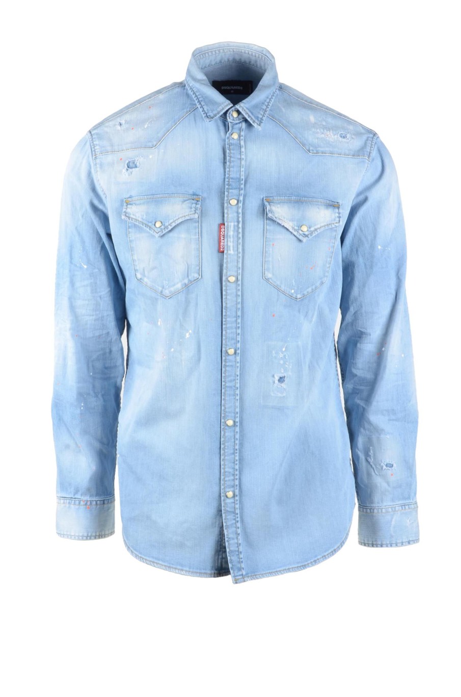 Uomo DSQUARED2 | Dsquared2 Camicia Celeste