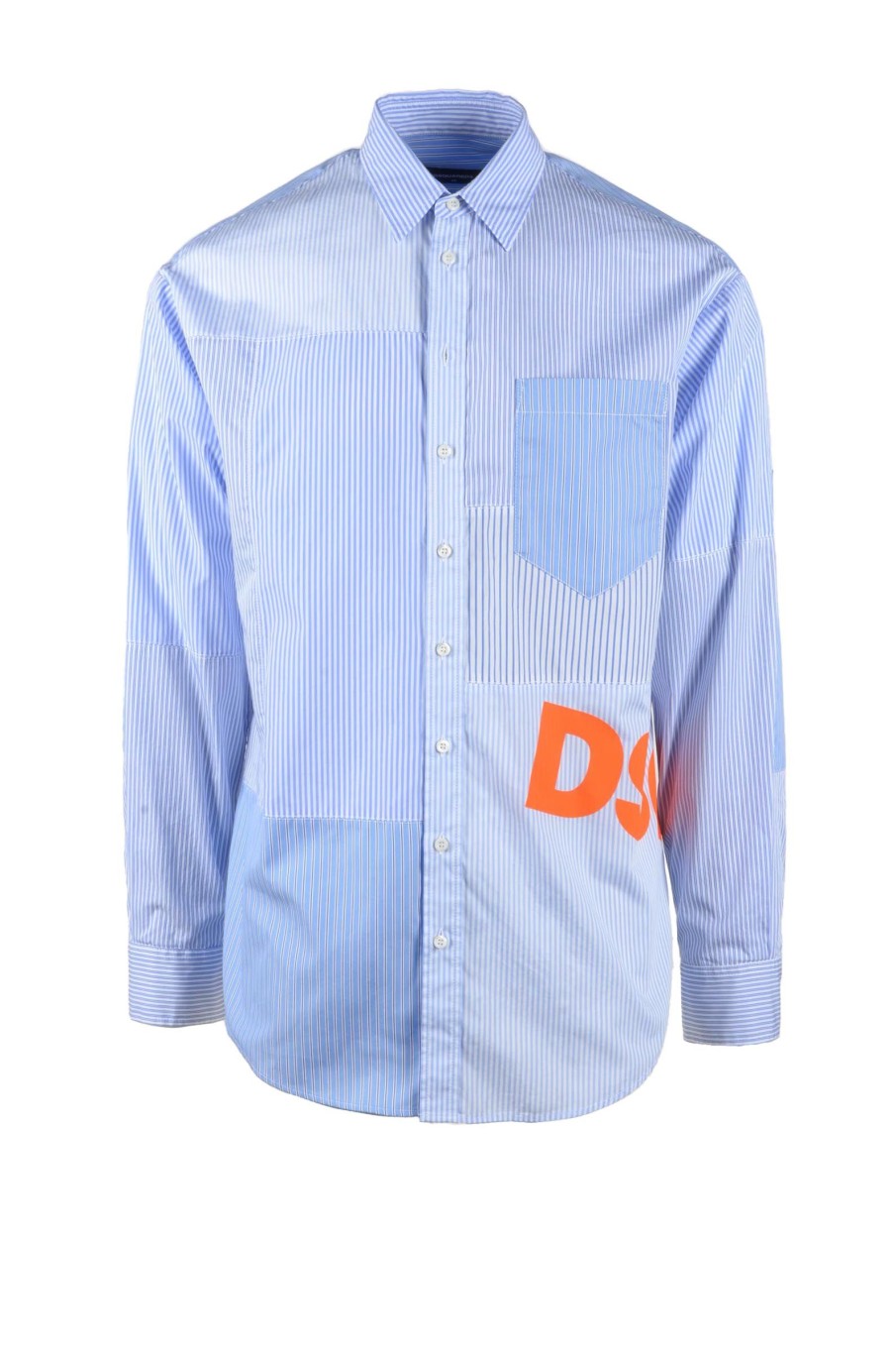 Uomo DSQUARED2 | Dsquared2 Camicia Bianco/Celeste