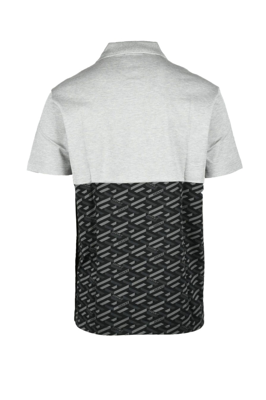 Uomo VERSACE | Versace Tshirt Nero/Grigio