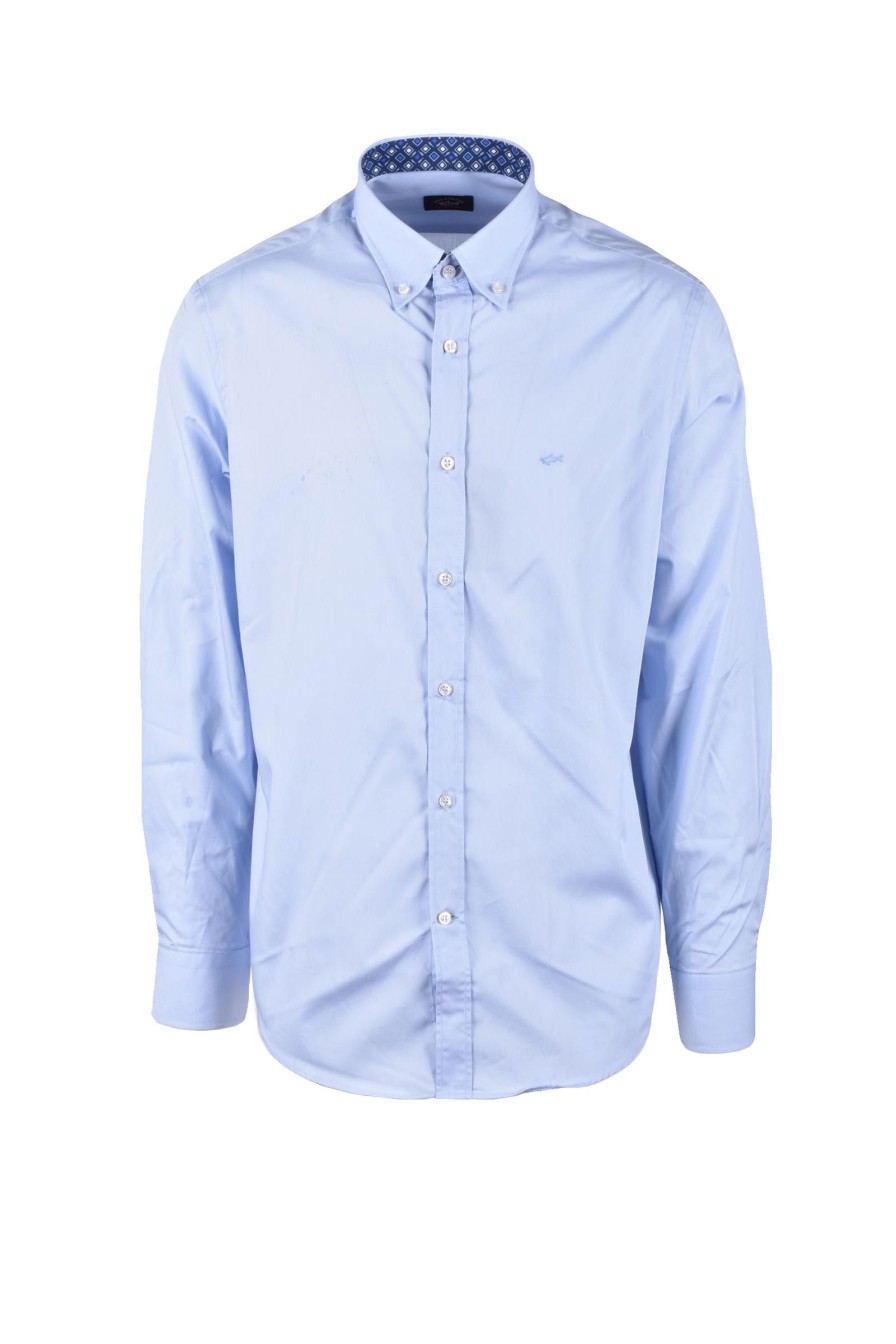 Uomo PAUL & SHARK | Paul & Shark Camicia Celeste