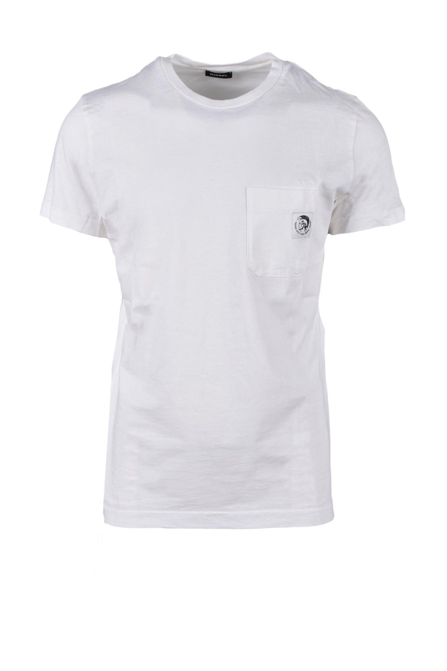 Uomo DIESEL | Diesel Tshirt Bianco