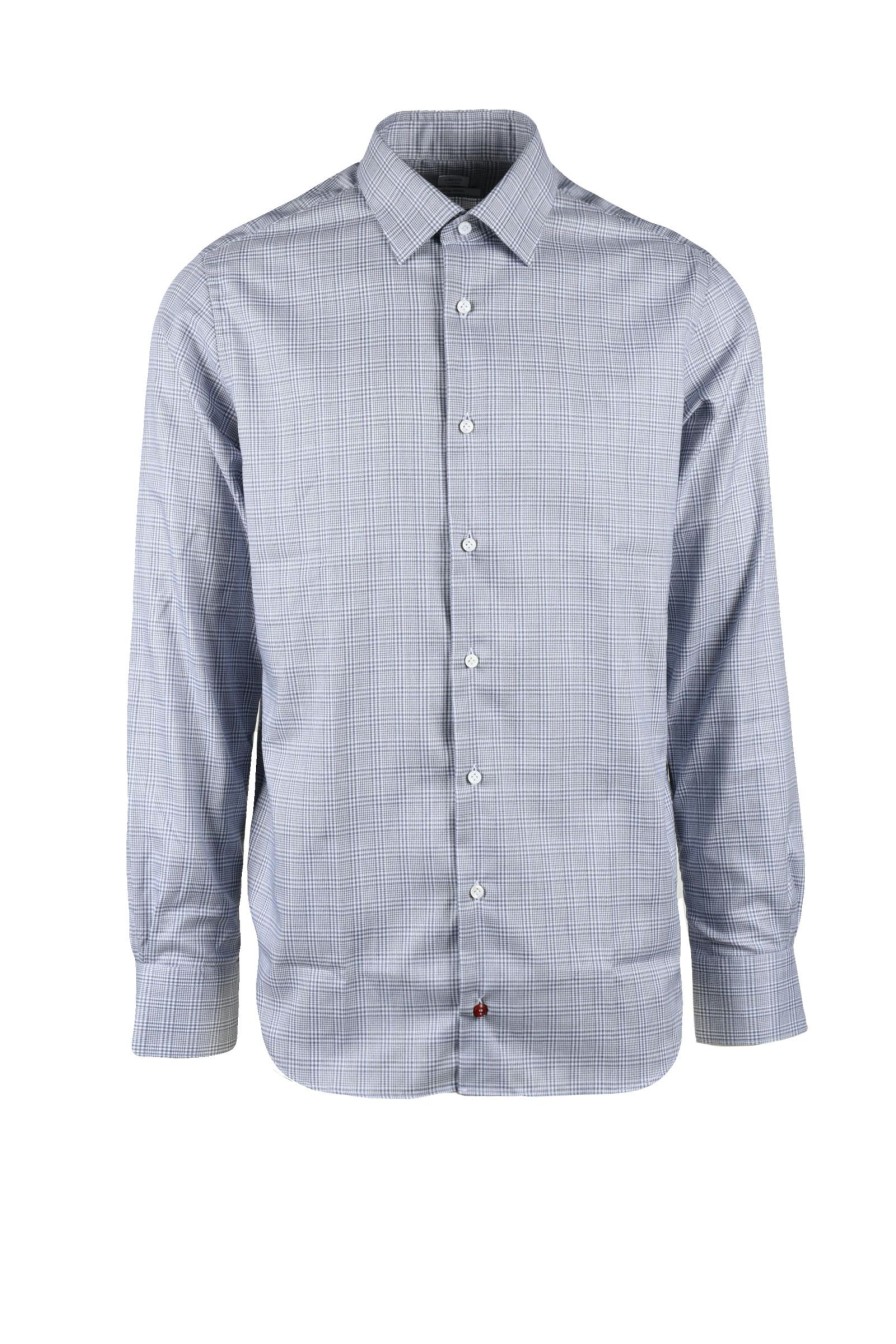 Uomo CARREL | Carrel Camicia Bianco/Grigio