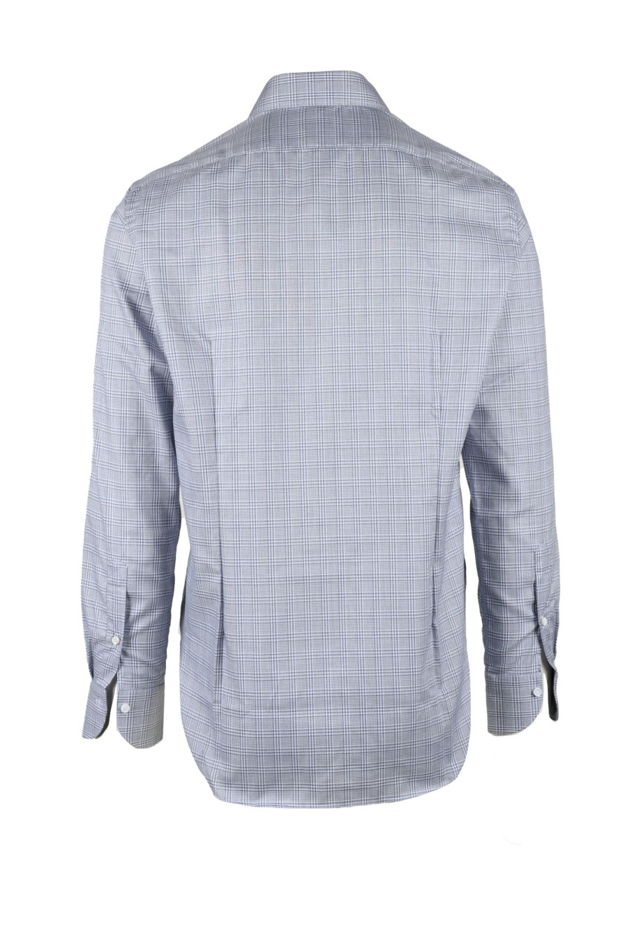 Uomo CARREL | Carrel Camicia Bianco/Grigio