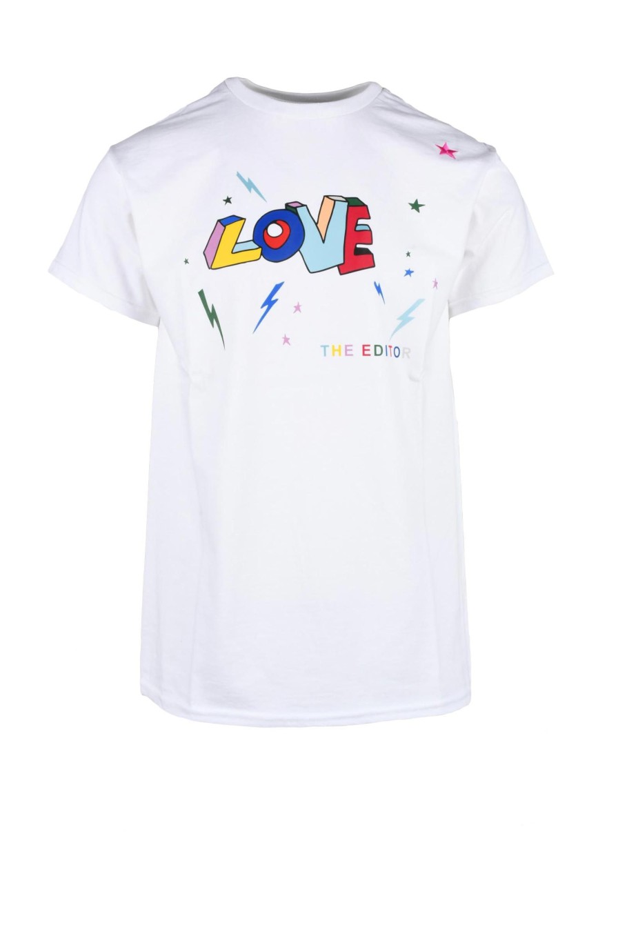 Uomo THE EDITOR | The Editor Tshirt Bianco