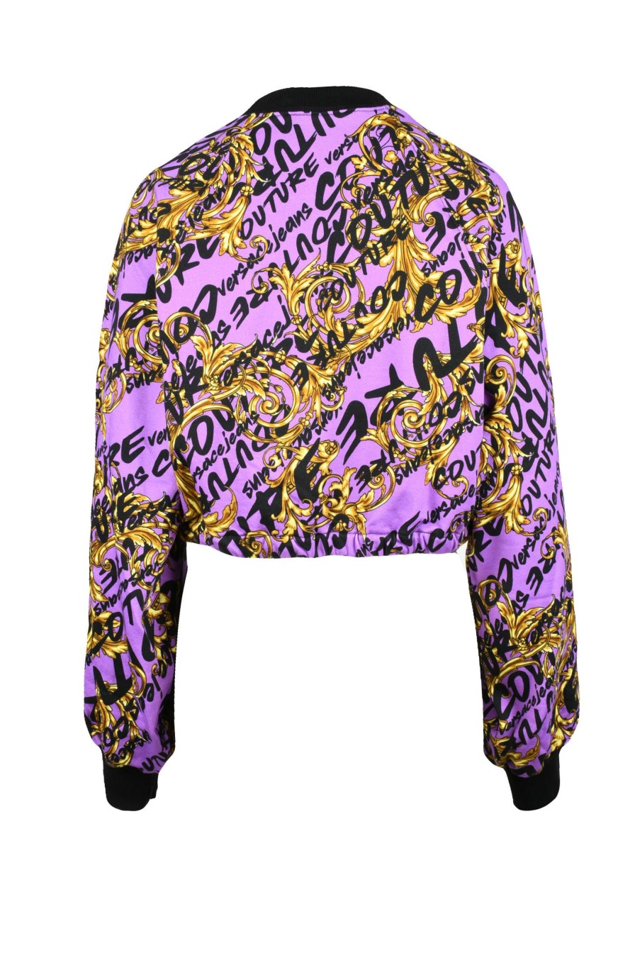 Donna VERSACE JEANS COUTURE | Versace Jeans Couture Maglia Viola/Nero