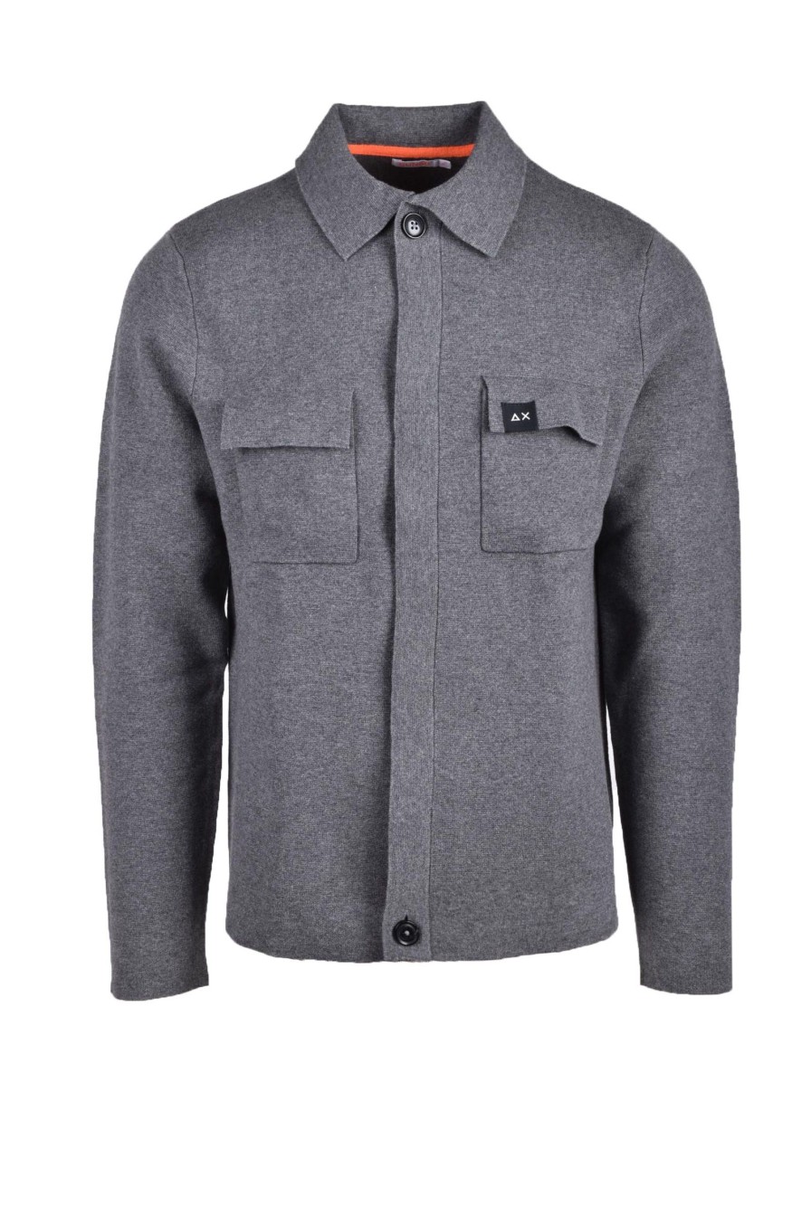 Uomo SUN 68 | Sun 68 Camicia Grigio Chiaro