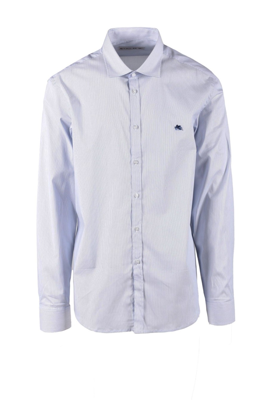 Uomo ETRO | Etro Camicia Bianco/Blu