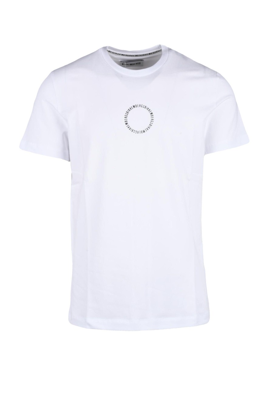 Uomo BIKKEMBERGS | Bikkembergs Tshirt Bianco