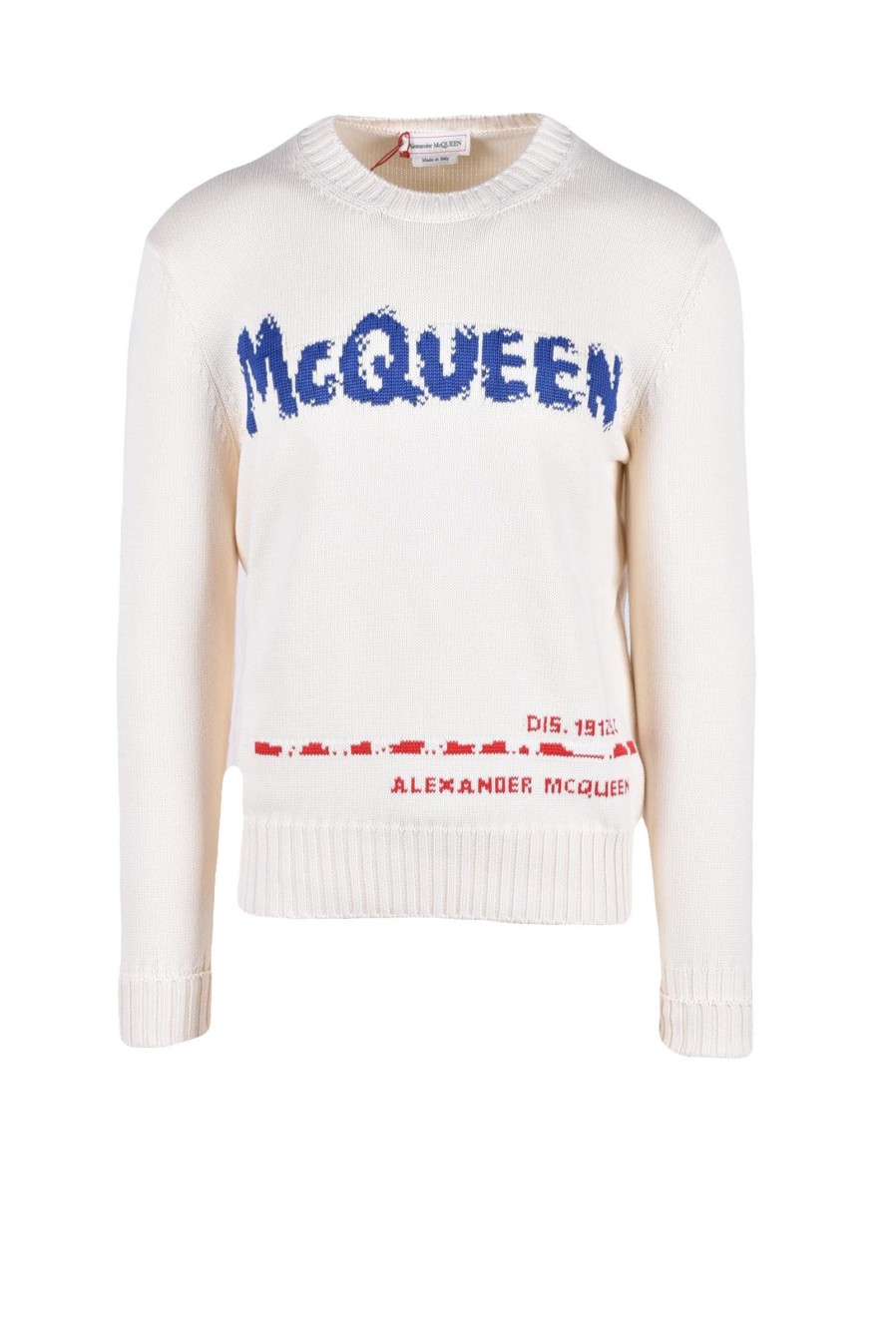 Uomo ALEXANDER MCQUEEN | Alexander Mcqueen Maglia Bianco